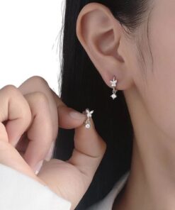 Bông Tai Nữ Bướm Zircon Thời Trang Mùa Hè